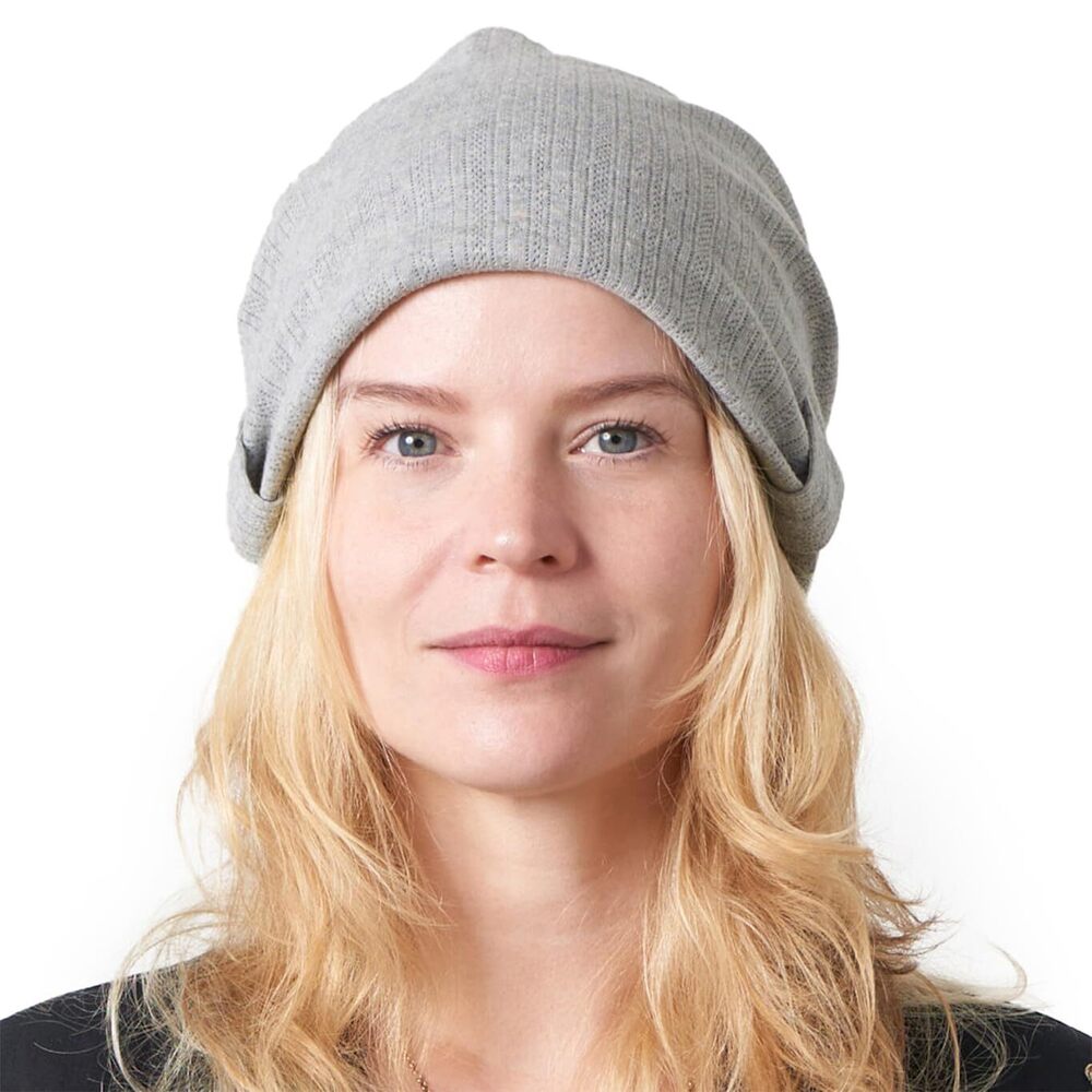 7368 Slouchy Summer Beanie - Cotton Slouch Hat Chemo Cap Light Gray